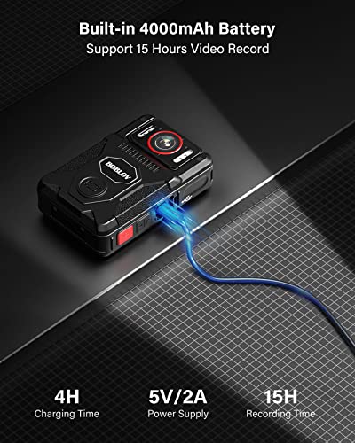 BOBLOV M7 Pro 4K Body Camera - 128GB