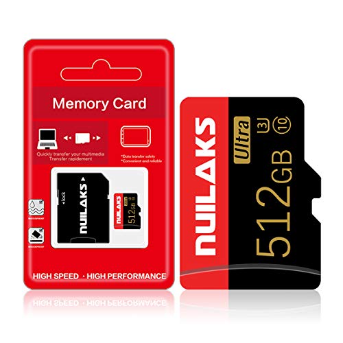 512GB Class 10 High Speed Micro Card with Adapter