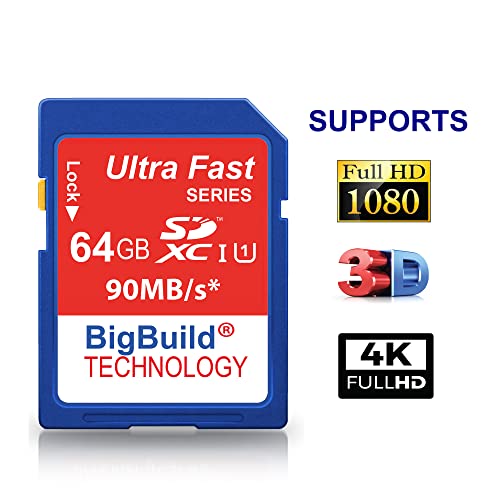 64GB Ultra Fast Memory Card Canon EOS 2000D, 4000D