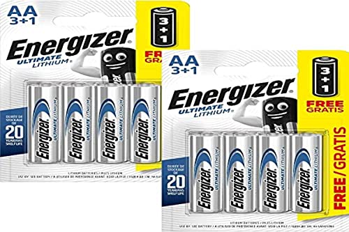 8 Energizer AA Lithium Batteries for Digital Camera