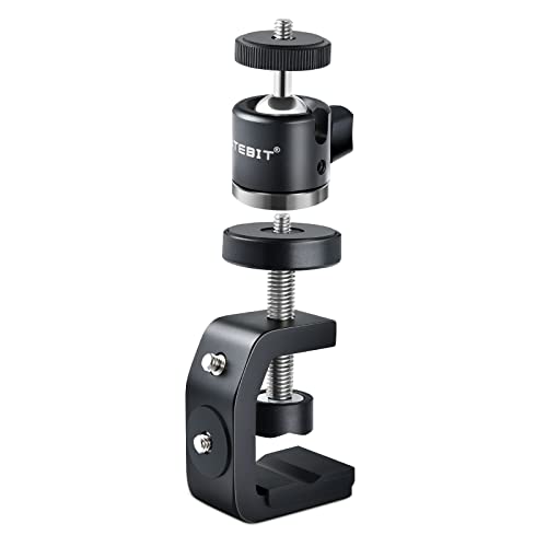 UTEBIT C Clamp Camera Mount with Swivel Ball Head