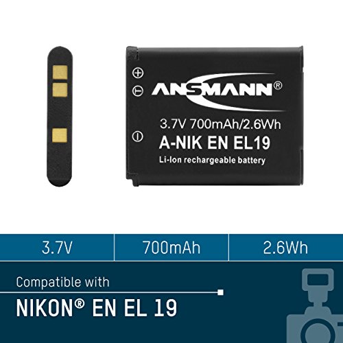 ANSMANN Li-Ion Camera Battery for Nikon Coolpix - 5YR