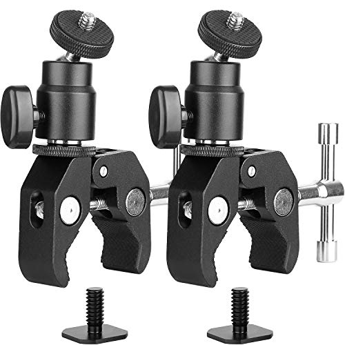 ChromLives Camera Clamp Mount with Ball Head