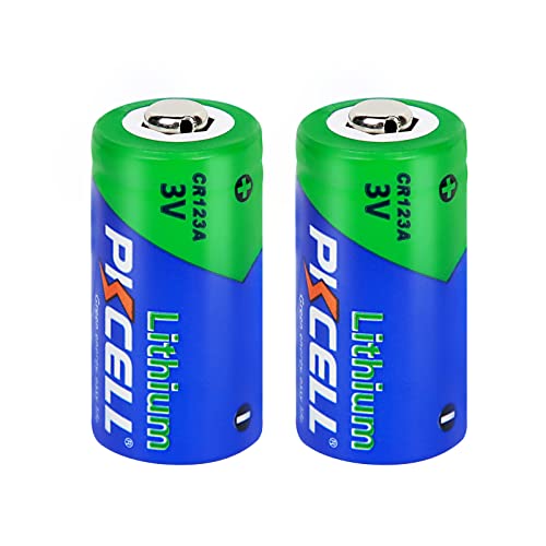 CR123A Lithium Battery - 2 Packs, 1500mAh