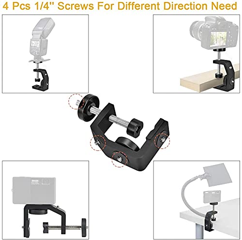 UTEBIT C Clamp Camera Mount with Swivel Ball Head