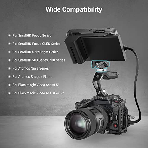 SMALLRIG Camera Monitor Mount with Cold Shoe Adapter