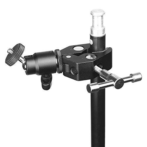 ChromLives Camera Clamp Mount with Ball Head