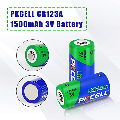 CR123A Lithium Battery - 2 Packs, 1500mAh