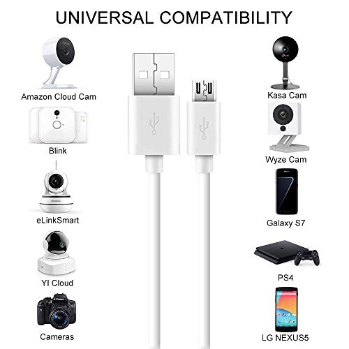10m Micro USB Power Cable for Security Cameras