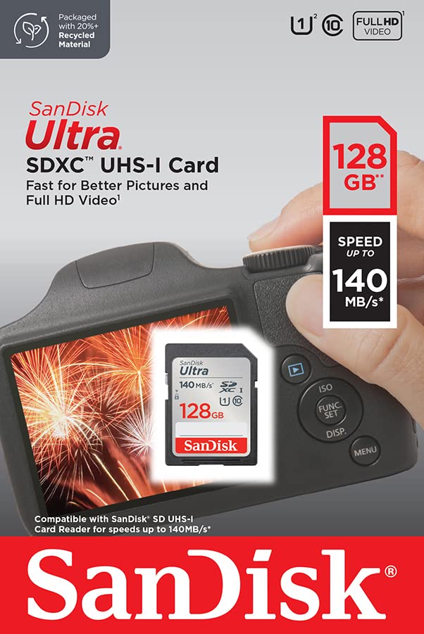 SanDisk 128GB Ultra SDXC Card - A1 App Performance
