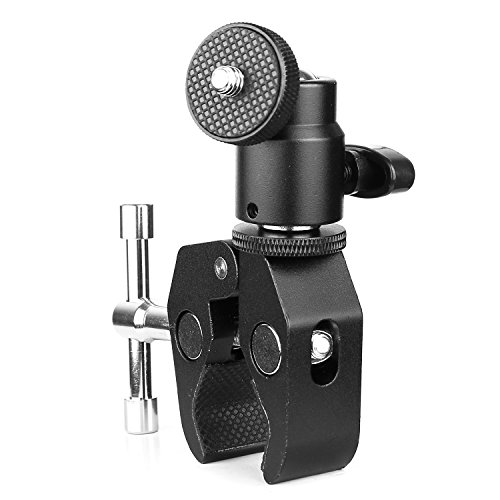 ChromLives Camera Clamp Mount with Ball Head