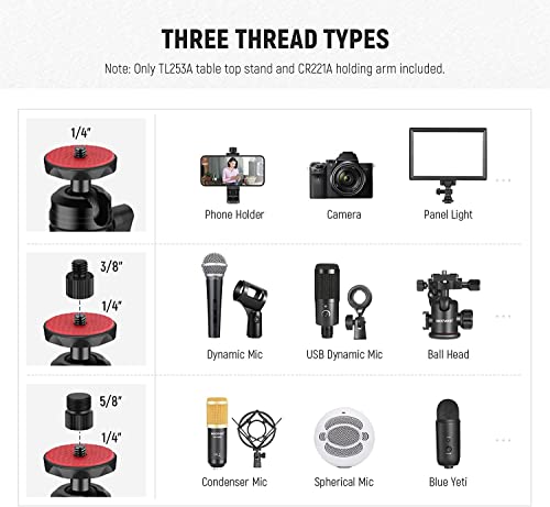 NEEWER Flexible Arm Camera Mount Stand