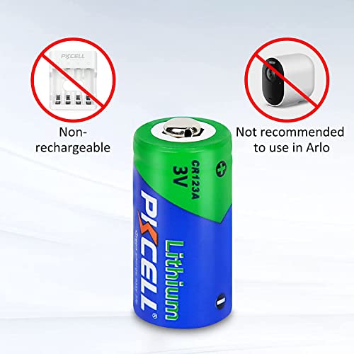 PKCELL CR123A Lithium Battery – 4 Packs