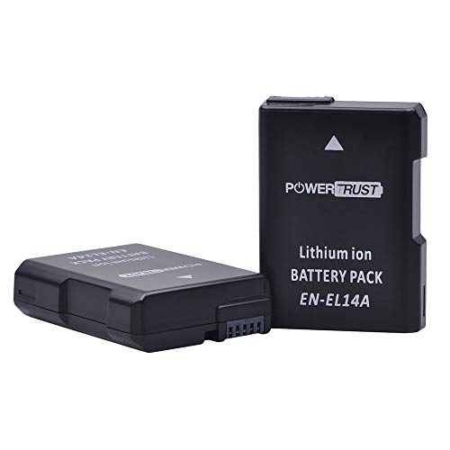 PowerTrust EN-EL14 Battery & Charger for Nikon DSLR