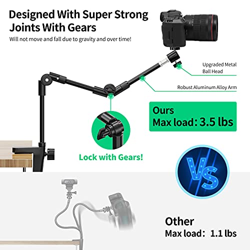 Flexible Webcam Stand with Phone Holder and 5/8" Screw