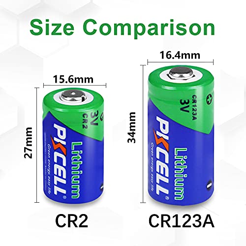 CR123A Lithium Battery - 2 Packs, 1500mAh