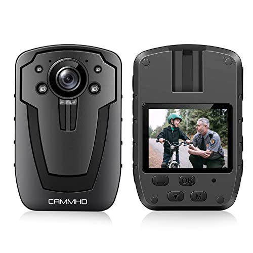 Body Camera with Audio and Video, 1296P, 12 Hours
