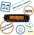Dual Band VHF UHF Mobile Transceiver 50W 40W 758 Channels Cross Band Repeat