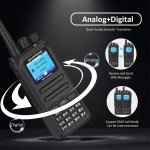 2 Pack BAOFENG DM-1701A DMR Radio Digital Analog Walkie Talkie GD-77 Dual Band 5W Long Range 3000CH Radio Upgrade Appearance of DM-1701