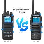2 Pack BAOFENG DM-1701A DMR Radio Digital Analog Walkie Talkie GD-77 Dual Band 5W Long Range 3000CH Radio Upgrade Appearance of DM-1701