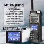 2 Pack BAOFENG UV-25 Walkie Talkie Tri-Band Wireless 10W Frequency Copy USB-C Charger Goose Tube Gain Antenna Powerful Long Range Ham Radios