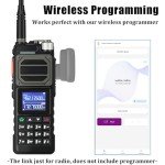 2 Pack BAOFENG UV-25 Walkie Talkie Tri-Band Wireless 10W Frequency Copy USB-C Charger Goose Tube Gain Antenna Powerful Long Range Ham Radios