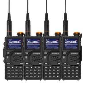 BAOFENG K5PLUS Ham Radio for Camping 4 Pack