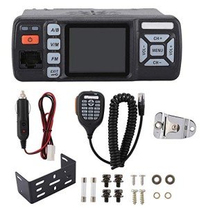Car Walkie Talkie, Dual Band 400-470MHz Mini Mobile Transceiver Two-Way Radios with Hand Microphone.