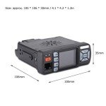 Car Walkie Talkie, Dual Band 400-470MHz Mini Mobile Transceiver Two-Way Radios with Hand Microphone.