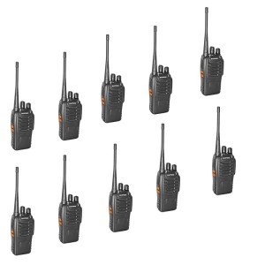 BAOFENG BF-888S Two Way Radio Long Range 16 CH Baofeng Radio Black (Pack of 10)