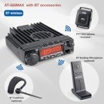 AnyTone AT-588Max Mobile Ham Radio Transceiver, 70W VHF Radio with Wireless PTT, 510 Channels, AI Noise Cancelling, for Car, Truck, Off-Road, Emergency Communication
