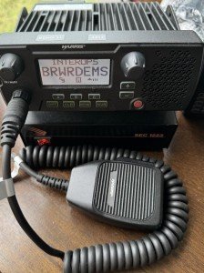 NIB Harris XG25m P25 mobile radio with features / Free prog / Free key loading