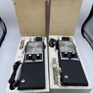 Pair Of Vintage Encore CB-2 Transceivers 2 Ch - Walkie Talkies Boxed Turns On