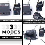 BTECH AMP-V25 Amplifier | 20-40W Power Boost for VHF (136-174MHz) | Compatible with Handheld Radios | Amplifies Analog and Digital Modes | Ideal for Mobile, Field, & Home Use