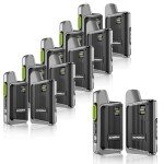 KaYoTom Walkie Talkies Long Range Rechargeable 2-Way Radios UHF Handheld Transceiver Walky Talky,Radio Handheld Waly Talky,Compact Suitable for Outdoor Sports,Team Activities（12 Pack (Black-Gray, 12)