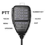 Radioddity DB25-G GMRS Mobile Radio, 25 Watts Two Way Radio Long Range, Quad Watch, GMRS Repeater Capable, with Dual Band Scanning Receiver, for Car Vehicle, Off Road, Overlanding Black