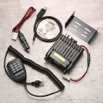 Radioddity DB25-G GMRS Mobile Radio, 25 Watts Two Way Radio Long Range, Quad Watch, GMRS Repeater Capable, with Dual Band Scanning Receiver, for Car Vehicle, Off Road, Overlanding Black