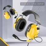 Arrowmax AHDH0042-YW-M1 Over The Head Noise Cancelling Headphone Compatible with Motorola CP200D CP100D R2 DEP450 BPR40D CP200 CP185 BPR40 Yaesu FT-65 FT-25 FT-4X/V XiR P3688