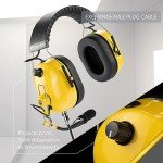 Arrowmax AHDH0042-YW-M1 Over The Head Noise Cancelling Headphone Compatible with Motorola CP200D CP100D R2 DEP450 BPR40D CP200 CP185 BPR40 Yaesu FT-65 FT-25 FT-4X/V XiR P3688