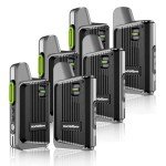 KaYoTom Walkie Talkies Long Range Rechargeable 2-Way Radios UHF Handheld Transceiver Walky Talky,Radio Handheld Waly Talky,Compact Suitable for Outdoor Sports,Team Activities（6 Pack (Black-Gray, 6)
