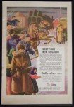 1944 Hallicrafters WWII Radio Ad Russia *New Neighbor*
