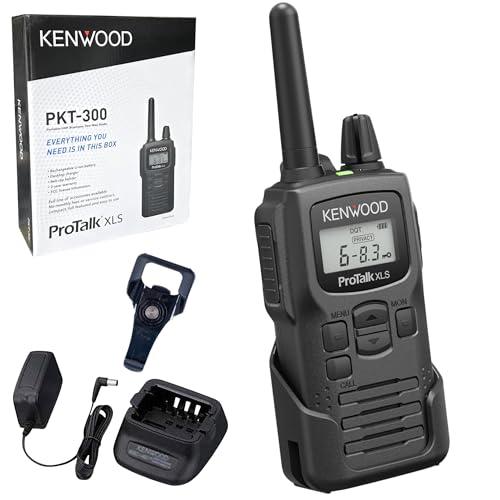 KENWOOD ProTalk PKT-300 Two-Way Handheld Radio (2W), 6 Modifiable Channels, Built-in VOX & Privacy Talk, 10 Call Alert Tones, IP52 UHF Radio & Mil-STD 810 (C, D, E, F, G & H), LCD with Backlight