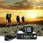 TWAYRDIO Dual Band VHF UHF Back Pack Mobile Transceiver Built-in 12000mAh Battery Dual PTT MIC Portable Ham Amateur Radio with Software, Programming Cable, Mobile Antenna and SO239 to PL259 Adapter