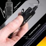 Arrowmax AEH3000-M1 Swivel Style Braided Cable Earpiece Style PTT Compatible with Motorola CP200D CP100D R2 DEP450 BPR40D CP200 CP185 BPR40 Yaesu FT-65 FT-25 FT-4X/V XiR P3688 (10 Pieces)