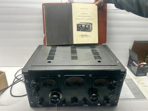 Vintage Hallicrafters Receiver WW2 SX-28 1950s & Org Instructions & Blue Prints