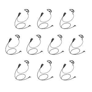 Arrowmax AEH1500-M1 G-Shape Style Earpiece PTT Compatible with Motorola CP200D CP100D R2 DEP450 BPR40D CP200 CP185 BPR40 Yaesu FT-65 FT-25 FT-4X/V XiR P3688 (10 Pieces)