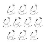 Arrowmax AEH1500-M1 G-Shape Style Earpiece PTT Compatible with Motorola CP200D CP100D R2 DEP450 BPR40D CP200 CP185 BPR40 Yaesu FT-65 FT-25 FT-4X/V XiR P3688 (10 Pieces)