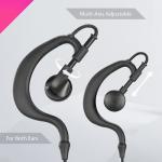 Arrowmax AEH1500-M1 G-Shape Style Earpiece PTT Compatible with Motorola CP200D CP100D R2 DEP450 BPR40D CP200 CP185 BPR40 Yaesu FT-65 FT-25 FT-4X/V XiR P3688 (10 Pieces)