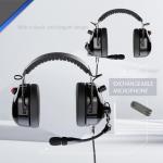 Arrowmax AHDH0042-BK-M1 Over The Head Noise Cancelling Headphone Compatible with Motorola CP200D CP100D R2 DEP450 BPR40D CP200 CP185 BPR40 Yaesu FT-65 FT-25 FT-4X/V XiR P3688