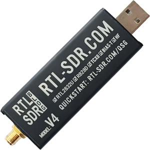 V4 R828D RTL2832U 1PPM TCXO SMA Software Defined Radio (Dongle Only) Black 